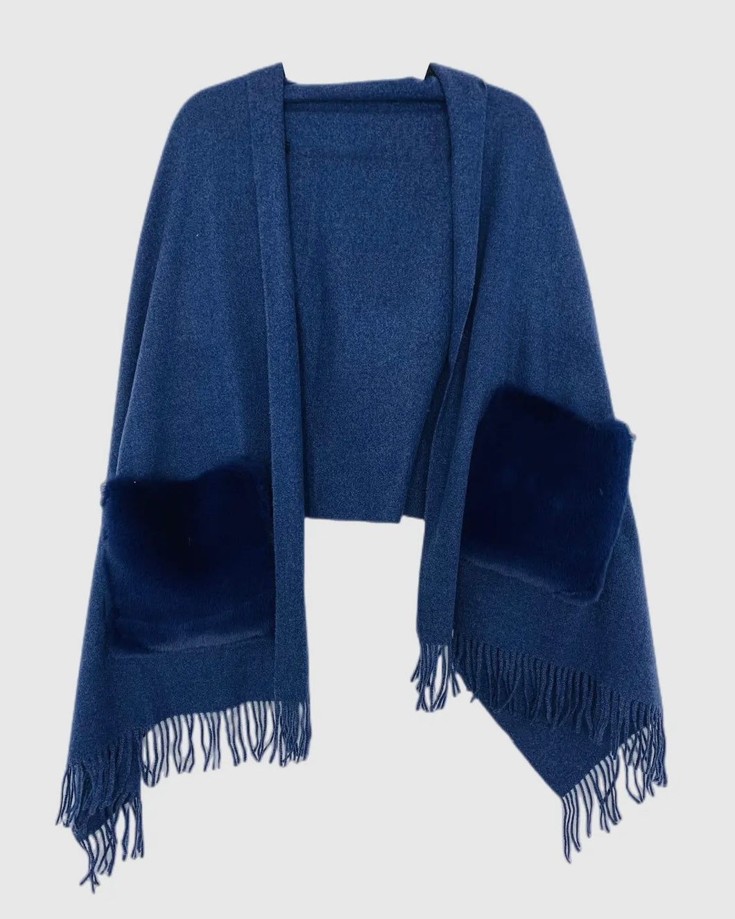 Cape, Cashmere Blend, Blue