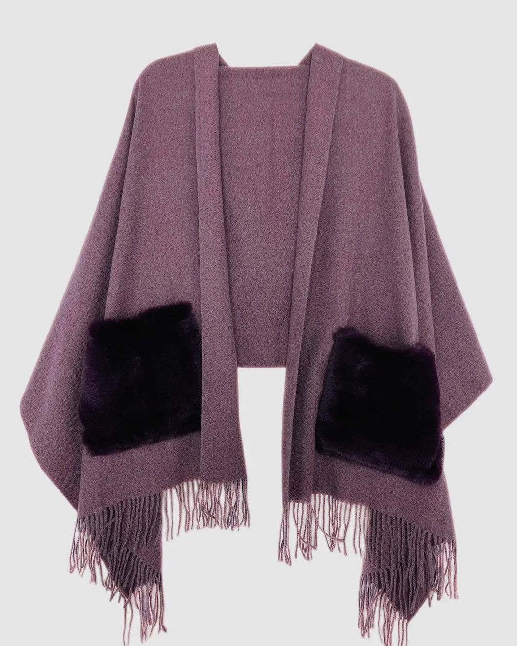 Cape, Cashmere Blend, Purple