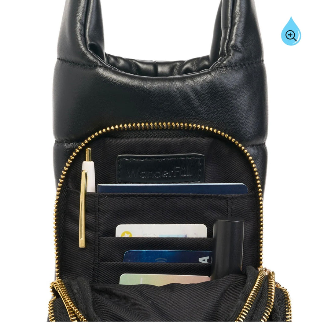 HydroBag, Vegan Leather, Black